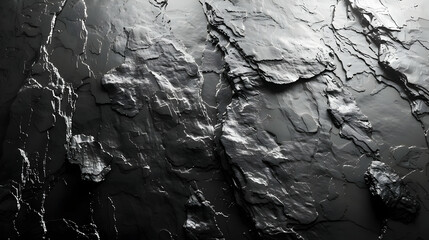 Obraz premium Black Rock Texture - 3D Abstract Background