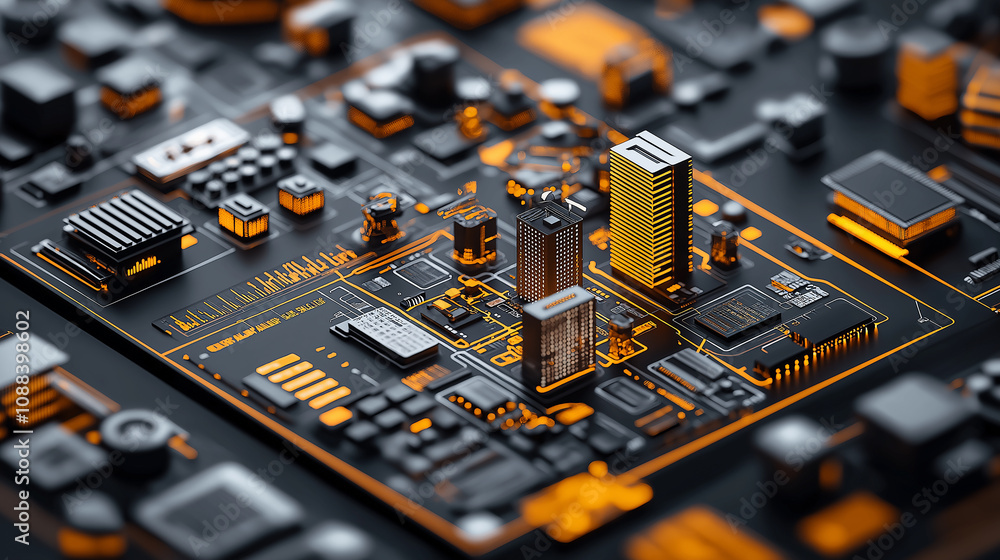 Leinwandbilder conceptual image of predictive analytics in business technology