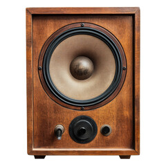 Classic wooden speaker, vintage style