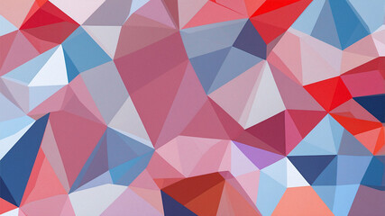 Obraz premium Abstract pattern with colorful polygons in various shapes and sizes