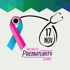 Vector illustration of a Background for World world Prematurity Day.