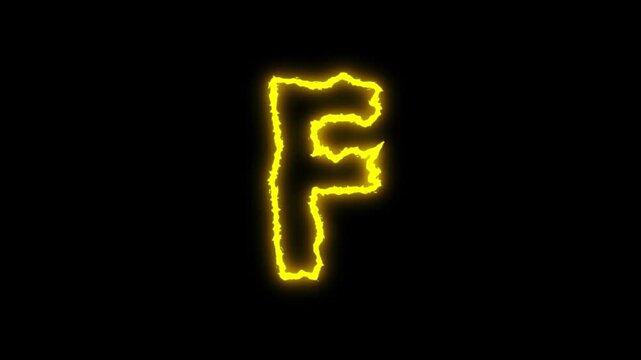 Energize Letter f animation
