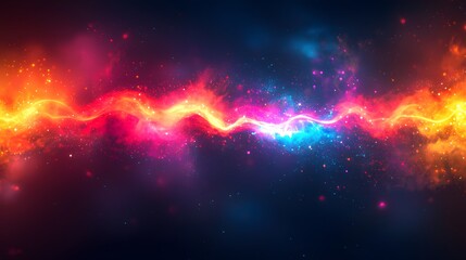 Fototapeta premium Abstract Colorful Energy Wave Background