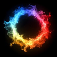 Colorful Fiery Energy Ring