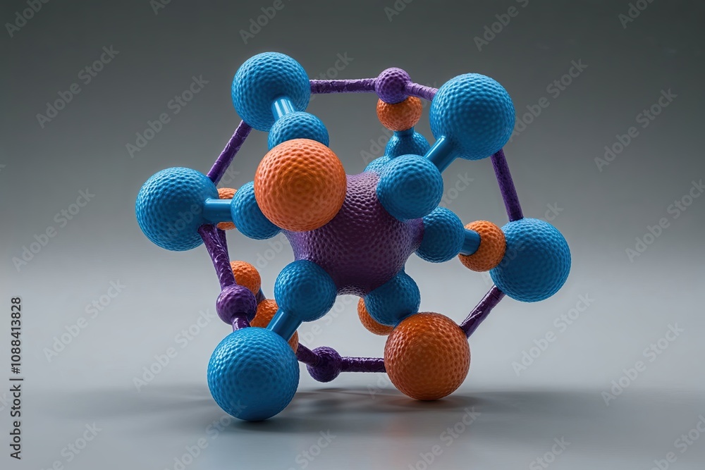 Poster 3d molecule representation for biophysics research and molecular dynamics analysis