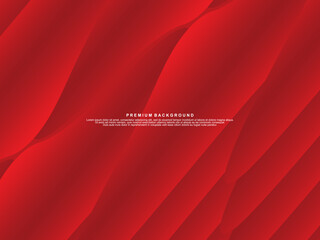 Abstract red gradient poster background. Minimalist style cover template with dynamic perspective of 3d geometric shapes. Ideal design for social media, covers, banners, flyers, etc.