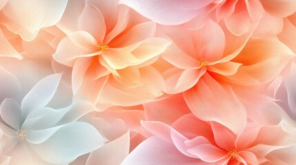 Fototapeta premium Seamless pattern featuring a beautiful blend of soft blurred colors ideal for textiles and wallpaper design