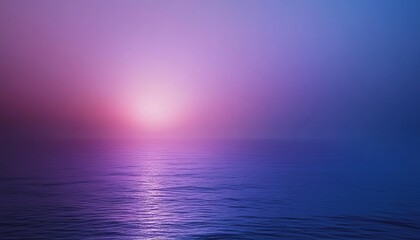 Obraz premium Surreal Pink and Blue Ocean Sunrise Scene