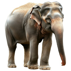 Fototapeta premium Elephant standing gracefully in a natural habitat