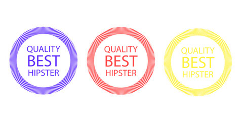 Sales badges vectors icon set