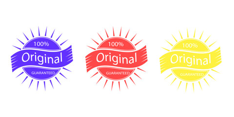 Sales badges vectors icon set