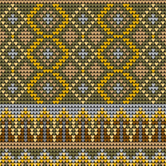 Seamless knitted fabric pattern Geometric fabric pattern ideas