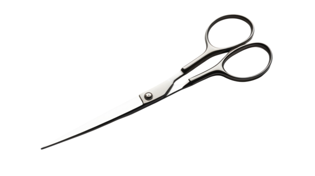 Scissors, metal, isolated, transparent background - Powered by Adobe