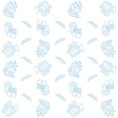cinema icons pattern