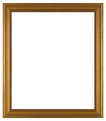 Antique picture frame on a transparent background, in PNG format.