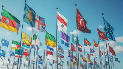 Flags of the world of many nations and countrys