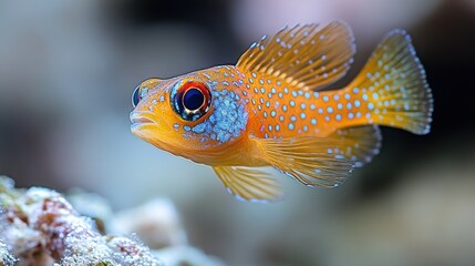 Obraz premium A Close-Up of a Spotted Mandarin Fish