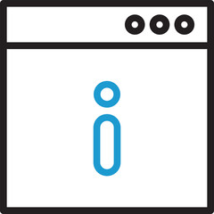 Web and Info Line Icon
