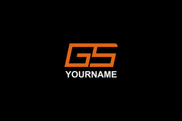 Obraz premium vector image of the GS letter logo in a shape suitable for logos for travel companies, warehouses, hand tools, counters, electricity, mineral water, food, drinks and others