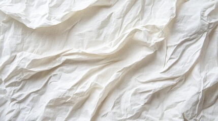 Obraz premium white crumpled and creased glued wrinkled paper poster picture