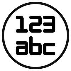 Fototapeta premium Editable data format alphabet number vector icon. Part of a big icon set family. Perfect for web and app interfaces, presentations, infographics, etc