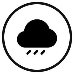 Editable rain, drizzle vector icon. Part of a big icon set family. Perfect for web and app interfaces, presentations, infographics, etc