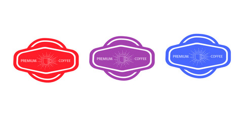 Sales badges vectors icon set