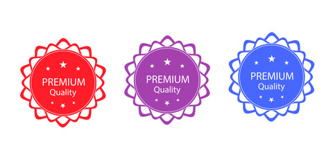 Sales badges vectors icon set