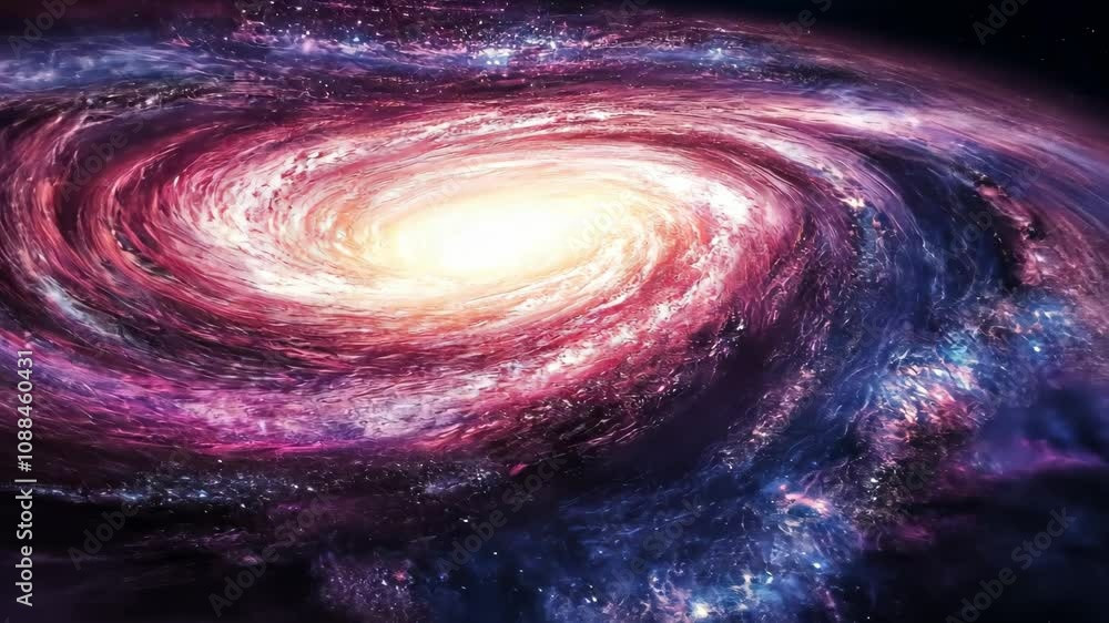 Aufkleber witness the breathtaking elegance of a spiral galaxy as it spins in the vastness of deep space. the 
