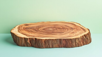 Wooden Slice Mockup.