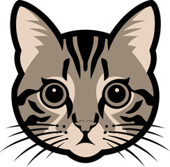 Cat Head icon vector Cartoon art illustration design on a white background