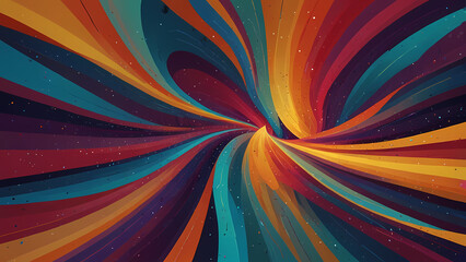 Obraz premium abstract background with a kinetic theme, showcasing dynamic motion through vibrant swirls, flowing lines, and layered shapes