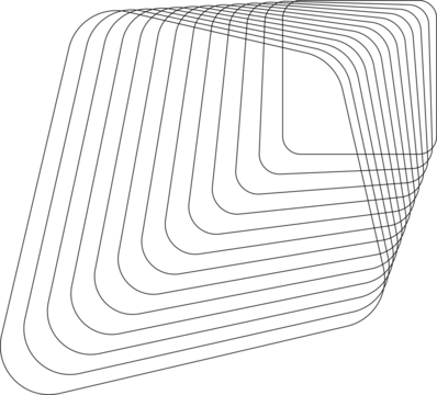 Rounded square line with blending modern. Technology style, future, science, digital