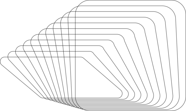 Rounded square line with blending modern. Technology style, future, science, digital