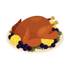 Chicken Turkey Food Vector Illustration - 01