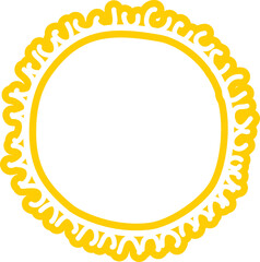 Sun symbols hand drawn, sunshine, sunset, sunlight