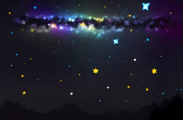 Cosmic starry sky