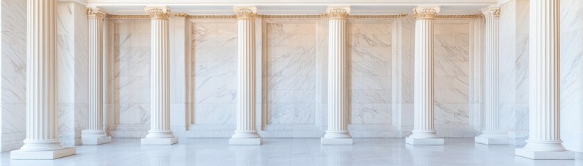 Obraz premium Minimalist Marble Textures: Simplistic Greek Column Arrangements for Elegant Design Inspiration