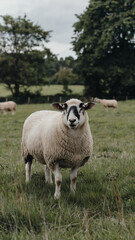 Obraz premium Sheep is standing in a field