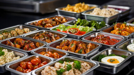 Obraz premium thai food on boxes