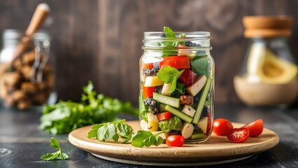 Fresh Mason Jar Salad: Perfect for Healthy Meal Prep, Vibrant Ingredients, and Delicious On-The-Go Lunches