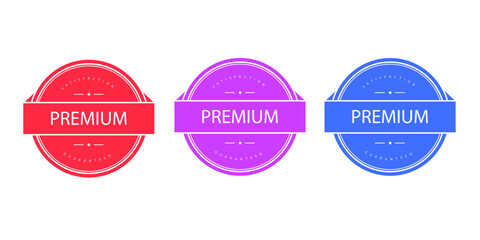 Sales badges vectors icon set