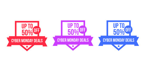 Sales badges vectors icon set