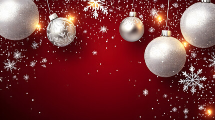 Christmas ball decoration for winter holiday celebration