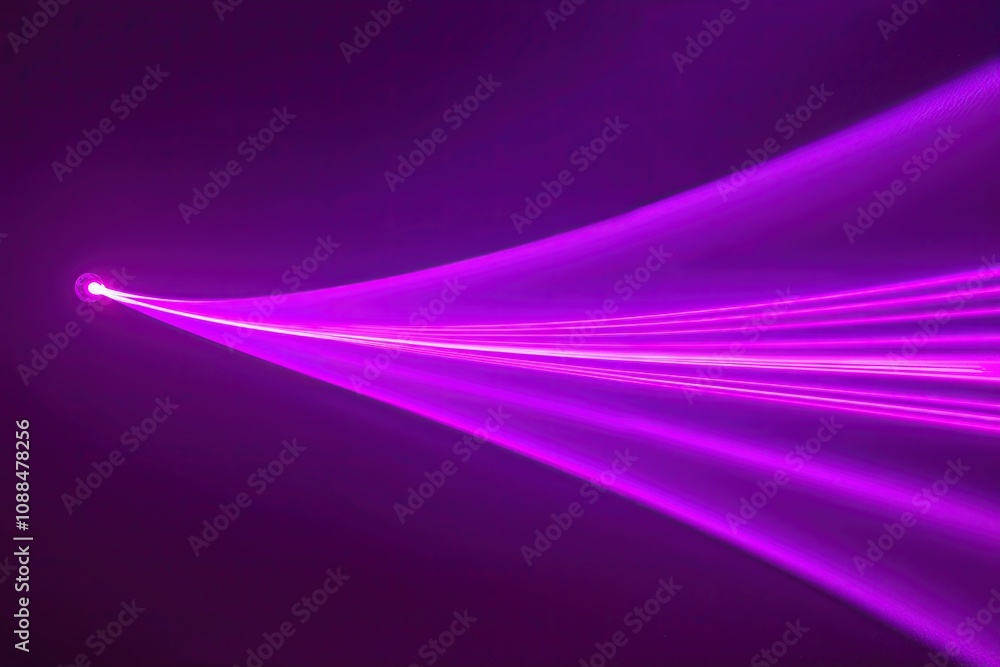 Poster pulsating purple motion beam with enchanting glow and dynamic flow