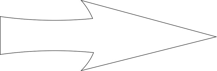 Arrow icon thin line style direction, traffic, forward, cursor