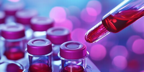 Blood sample analysis for the detection of HBV, focusing on the Hepatitis B virus. This blood sample is essential for identifying HBV presence and ensuring proper health management.