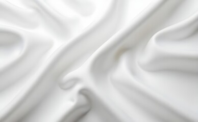 Fototapeta premium Floating elegant white fabric, cut out