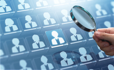 Recruitment or HR, human resource management analysis technology. Database of personnel....