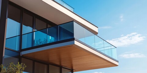 Frameless laminated tempered glass balcony railing offers a sleek and modern aesthetic, enhancing the view while providing safety. The frameless design of the laminated tempered glass balcony railing